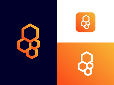 TheHive part 2 2019 app branding creative design flat gradient hexagon hexagon logo hexagonal hexagone hexagons hive logo icon logo logo design minimalist minimalist logo professional vector