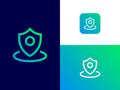 Security Logo 2019 app branding creative design flat icon location location app location tracker logo minimalist minimalist logo modern logo professional secure security security app security logo vector