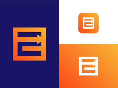 E Direction Logo 2019 app arrow arrow logo branding creative design direction e e logo e logos flat icon illustration logo minimalist professional right vector way
