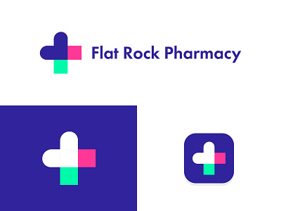 Flat Rock Pharmacy Proposal 2 2019 app branding creative design doctor doctors flat health healthy hearth icon logo minimalist minimalist logo pharmacist pharmacists pharmacy professional vector