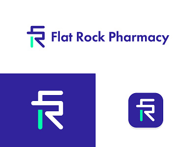 Flat Rock Pharmacy Proposal 3 creative design f letter f logo f r flat fr fr logo initial logo initials logo logo minimalist logo pharmacy professional r logo