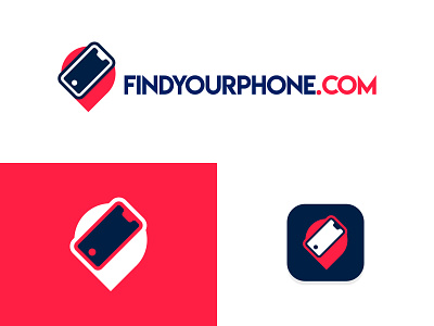 FindYourPhone cellphone design find finder flat icon location location app location icon location logo location pin logo phone phone app phone icon pin track tracking app