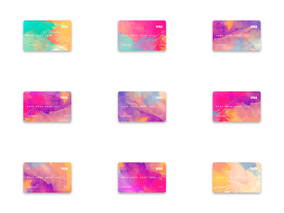 Credit/Debit Card Collection branding bussines card card design creative credit card credit card checkout credit card design credit card illustration credit cards creditcard debit card design debit credit card design illustration modern payment professional stationery ui watercolor