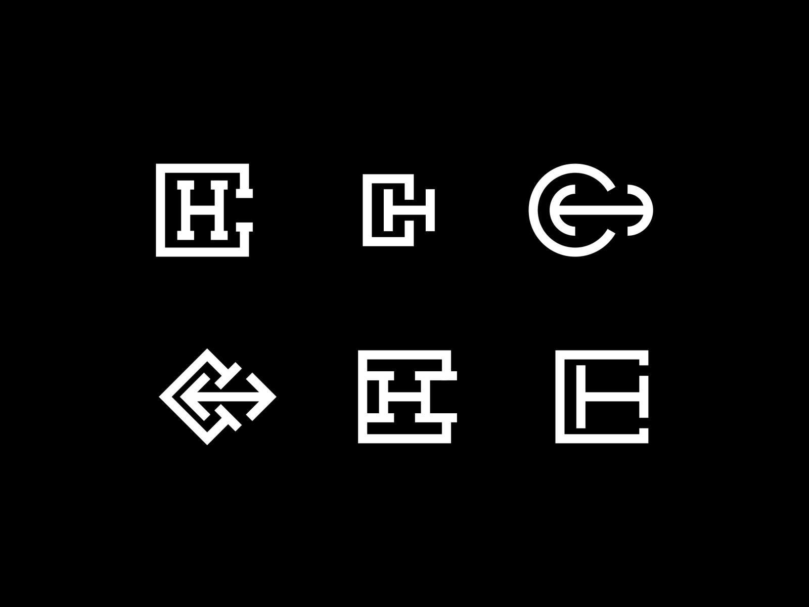 Ch Monogram Icons By Bojan Gulevski On Dribbble