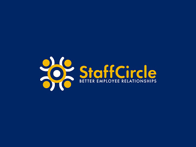 StaffCircle Logo Redesign brand identity circle company company logo corps design emplyee flat group logo minimalist logo partnership logo professional redesign squad staff team team logo