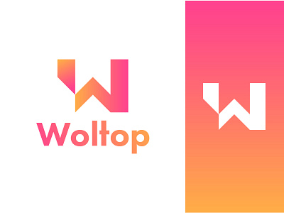 Woltop Logo Redesign abstract branding creative design gradient logo letter logo lettermark logo minimalist minimalist logo minimalistic professional tech logo w icon w letter w logo website logo