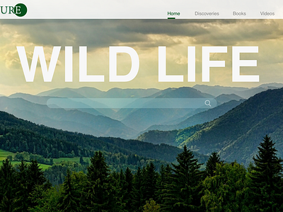 WILDLIFE sample project adobe photoshop cc adobe xd banner design design parallax website ui uiuxdesign webdesign