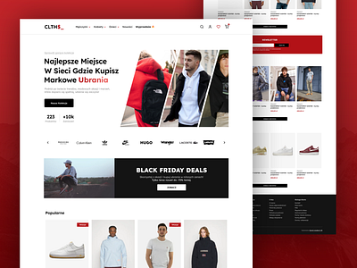 Clothes Store branding clothes store clothing store homepage landing page online store store ui ux