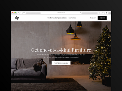 Artefactorist — Web App Design brainstorming competitive research furniture design luxury manufacturing mockups personas prototyping user flows user testing uxui wireframing