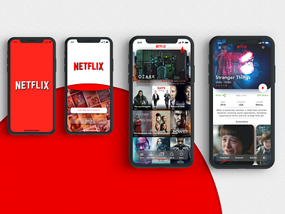 Netflix iOS Mobile Redesign.