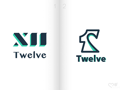 Twelve Logomark 12 branding design icon investment logo logomark logotype numbering numbers numerals roman romance twelve vector