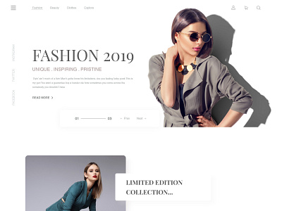 Fashion Website Exploration Version-2 by Aminur RaHman⭐️ on Dribbble