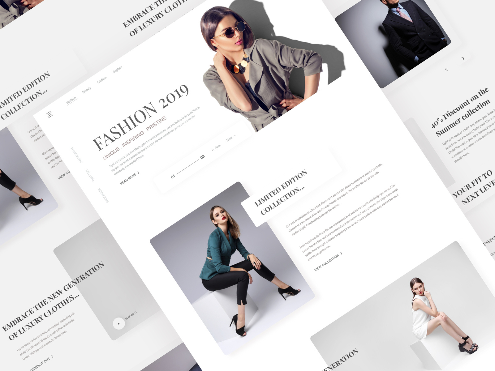 Fashion Website Exploration Version-2 by Aminur RaHman⭐️ on Dribbble