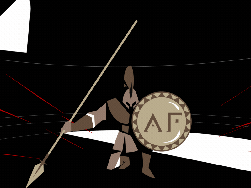 Spartan Intro 2d character animate animation 2d characterdesign framebyframe illustration spartan warrior