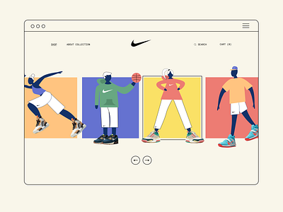 Nike Store design figma figmadesign illustration nike sneakers sport store ui vector