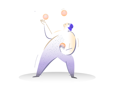 Juggling bounce girl help illustration juggling mnfst picture score