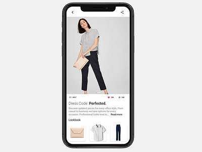 Lookbook app branding daily design discover shopping app ui ux uxdesign