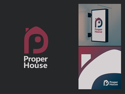 ProperHouse real estate branding design graphic design logo