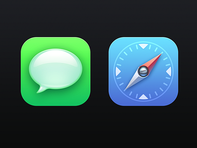 Big Sur? icons mac messages rounded safari skeuomorphic as fuck