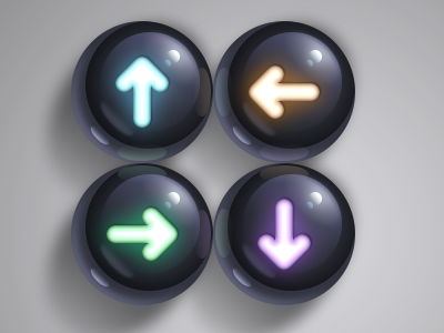 Shiny Balls balls shiny glossy arrows game