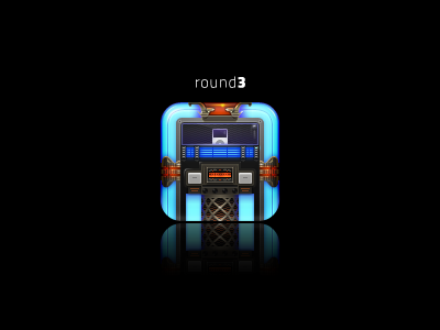 iPod detailed glowing hd icon iphone ipod jukebox round round3