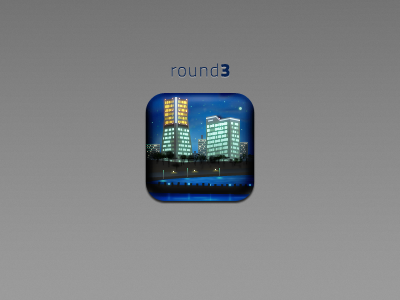 Maps city hd icon iphone lights maps night river round round3 town
