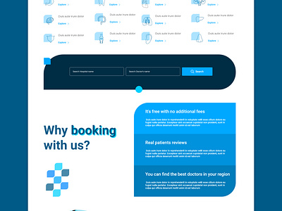 clinics reservation landing page