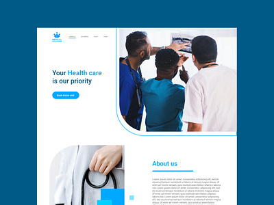 clinic reservation landing page