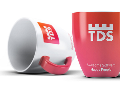 TDS Coffe cup branding logo minimal simple