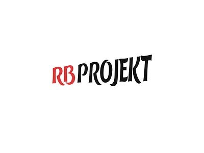 RB PROJEKT branding lettering logo logos rb red vector