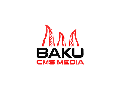 Baku CMS MEDIA baku branding building vector