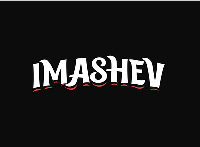 Imashev branding imashev lettering logo vector