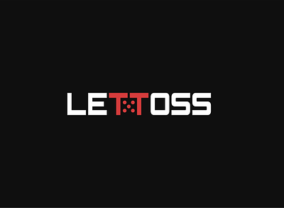 Lettoss board games branding dice icon letoss logo vector