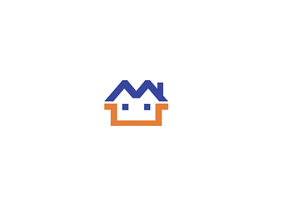 VEST M branding home house icon logo m vector
