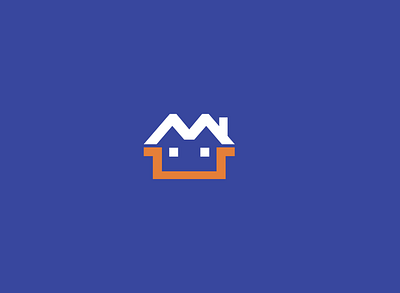 VEST M brand home house icon logo logos m vector