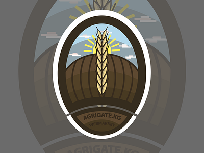 Agrigate.Kg branding design icon illustration logo vector