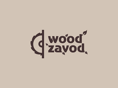 Wood Zavod branding icon logo vector wood