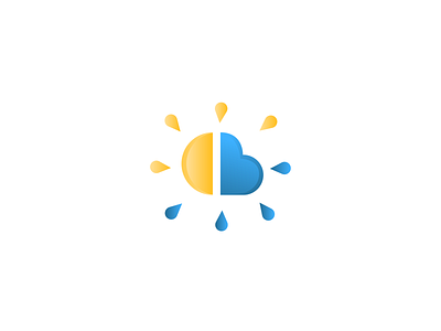 Climate.Im climate icon logo rain sun