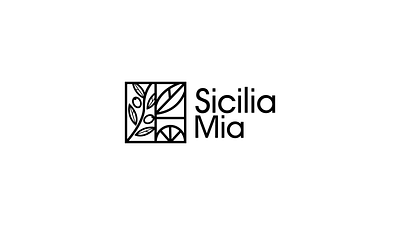 SiciliaMia branding icon lemon logo logos olive