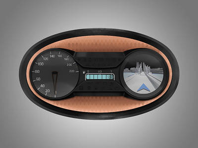 Instrument Cluster Concept automotive concept design digital illustration illustrator photoshop vector