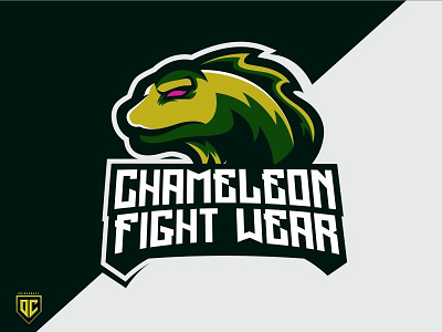 CHAMELEON FIGHT WEAR esport iluastration mascot