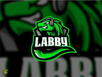 Lizard logo mascot "LABBY". esport gaming ilustration lizard logo mascot twitch