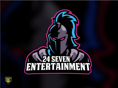 Knight logo mascot "24 SEVEN ENTERTAINMENT"