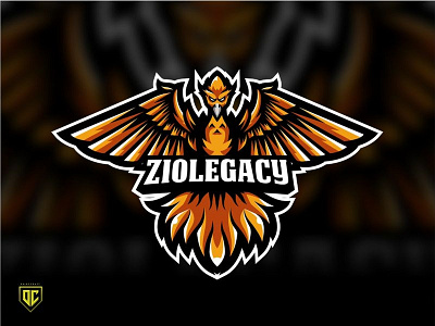 Phoenix logo mascot "ZIOLEGACY". design esport gaming ilustration mascot phoenix twitch