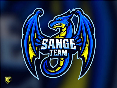 Sange Team | Esport logo Dragon dragon esport ilustration mascot twitch