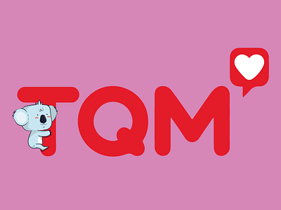 Tqm arte ilustración logo logotipo merch vector