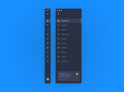 Sidebar Navigation design ui uxui web