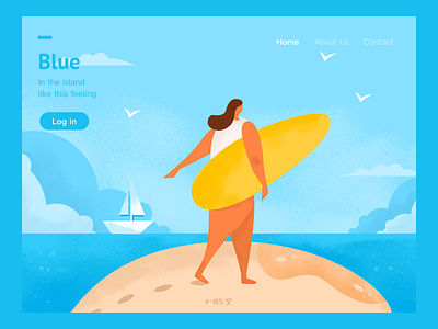 Summer design illustration web