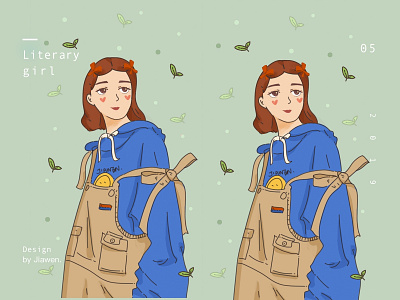 Girl character design girl illustration 插画