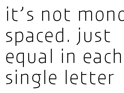 not mono but duplex duplex equal font glyph type design typeface weights width